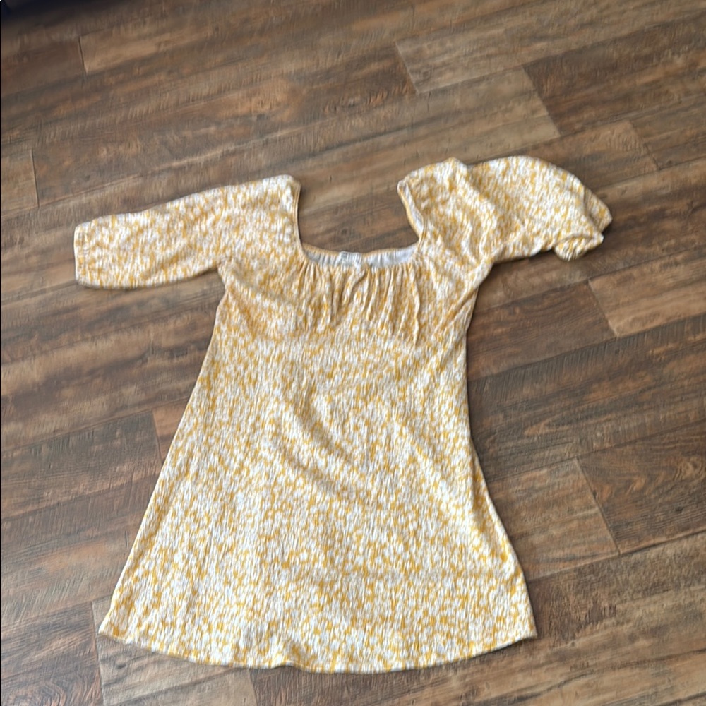 Yellow Floral Women's Top